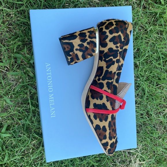 Women Antonio Melani Leopard Print Shoes Size 8 - Picture 2 of 8